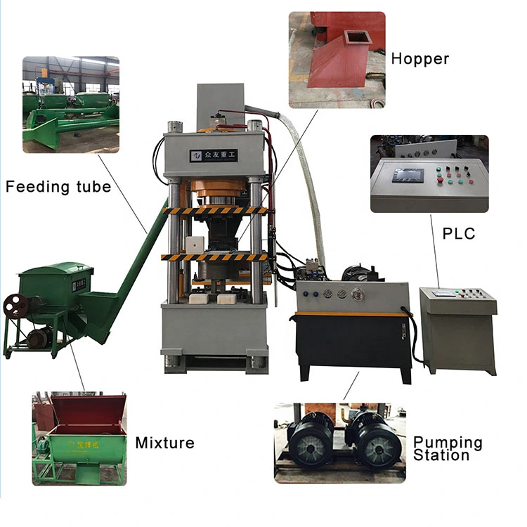 315 Ton/500 Ton/Livestock Feed Animal/Cow/Sheep Licking Mineral Salt Block Hydraulic Pressing Machine for Salt Block/Sheep Licks/Mineral Block
