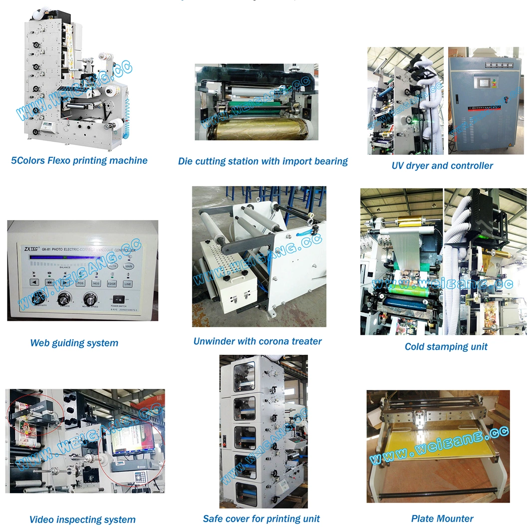 Narrow Web Flexographic Sticker Printing Machine with Die Cutting and Sheeting