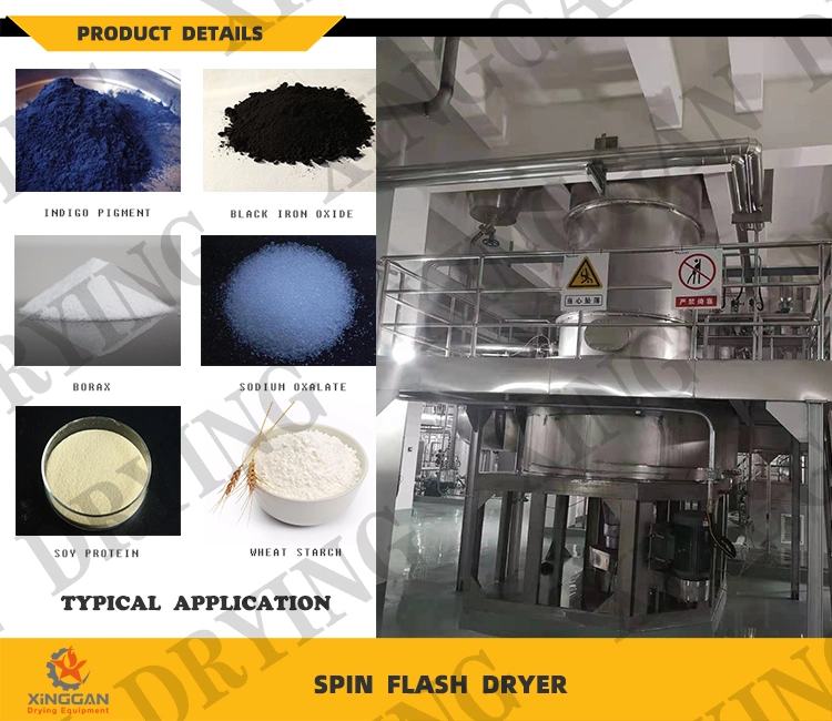 1600L/2000L/3000L Dyestuff and Pigment Flash Dryer for White Carbon Black/Barium Hydroxide/Baryta Hydrate/Hydrated Baryta/Caustic Baryta/ Potato Starch