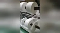 Máquina cortadora y rebobinadora de rollos de papel