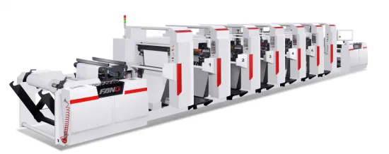 Máquina de prensa flexográfica de plástico/papel
